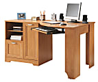 Realspace® Magellan 60"W Corner Desk, Honey Maple 1 thumbnail image