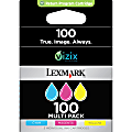 Lexmark™ 100 Cyan, Magenta, Yellow Ink Cartridges, Pack Of 3, 14N0685