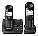 Panasonic® DECT 6.0 Cordless Phone With Answering Machine And 2 Handsets, KX-TGL432B