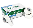 CURAD Paper Adhesive Tape, 1" x 10 yd., White, 12 Rolls Per Box, Case of 10 Boxes 1 thumbnail image