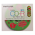 Memorex® Holiday Theme CD-R Recordable Media With Slim Jewel Cases, 700MB/80 Minutes, Pack Of 5 1 thumbnail image