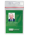 Baumgartens Sealable Vertical Badge Holder, 3 3/4" x 2 5/8", Clear, Pack Of 50 1 thumbnail image
