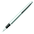 Sheaffer® VFM Fountain Pen, Medium Point, 0.76 mm, Silver Barrel, Black Ink
