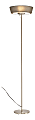 Adesso® Harper 300W Torchiere Floor Lamp, 71"H, Gray Shade/Steel Base