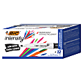 BIC® Intensity Low Odor Whiteboard Markers, Chisel Tip, Black Ink, PK Of 12 1 thumbnail image