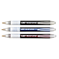 BIC® WideBody® Retractable Ballpoint Pens, 1.0 mm, Medium Point, Black Barrel, Black Ink, Pack Of 12 1 thumbnail image