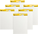 Post-it Super Sticky Easel Pads, 25" x 30", White, Pack Of 6 Pads