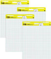 Post-it® Super Sticky Easel Pads, 25" x 30", 4 Pads, 30 Sheets/Pad, Back to School Supplies for Classrooms, Blue Grid, White 1 thumbnail image
