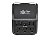 Tripp Lite 4-Port Wallmount USB Charging Station w 3 Outlet Surge Protector - Surge protector - 15 A - SK34USBB 1 thumbnail image