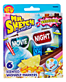 Mr. Sketch® Movie Night Scented Markers, Chisel Tip, Assorted Colors, Pack Of 6