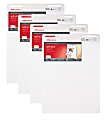 Office Depot® Brand Bleed Resistant Self-Stick Easel Pads, 25" x 30", 30 Sheets, 30% Recycled, White, Pack Of 4 1 thumbnail image