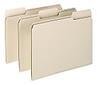 Oxford® 1/3-Cut File Folders, Letter Size, Assorted Positions, Manila, Box Of 100