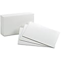 Oxford® Index Cards, Blank, 5" x 8", White, Pack Of 100