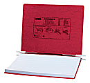 Wilson Jones® Presstex® Data Binder With Retractable Hooks, 60% Recycled, Executive Red