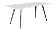 Lorell® Rectangular Conference 4-leg Table Base, For 6'W Top, Black