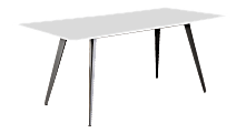Lorell® Rectangular Conference 4-leg Table Base, For 6'W Top, Black 1 thumbnail image