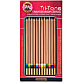 Koh-I-Noor Tri-Tone Multi-Colored Pencils, Assorted Lead, Set Of 12 1 thumbnail image