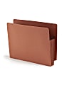 Smead® End-Tab Extra-Wide File Pockets, 3-1/2" Expansion, Extra-Wide Letter Size, 100% Recycled, Redrope, Pack Of 25 1 thumbnail image