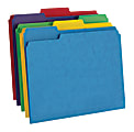 Office Depot® Heavyweight File Folders, 1/3 Cut, Letter Size (8-1/2" x 11"), 3/4" Expansion, Assorted Colors, Box Of 50 1 thumbnail image