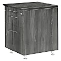 Mayline Medina Series Pencil/Box/File Return Pedestal - 18"x15"x26" , 1" Top - Beveled Edge - Material: Steel, Polyvinyl Chloride (PVC) Edge 1 thumbnail image