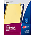 Avery® A-Z Dividers For 3 Ring Binders, Pre-Printed Black Leatherette Tabs, 25-Tabs, 1 Binder Divider Set 1 thumbnail image