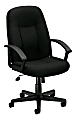 HON® Basyx Ergonomic High-Back Executive Chair, Black