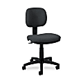 basyx by HON® VL610 Light-Duty Pneumatic Task Chair, 37 1/2"H x 22"W x 22 1/2"D, Black Frame, Charcoal Fabric