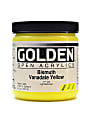 Golden OPEN Acrylic Paint, 8 Oz Jar, Bismuth Vanadate Yellow