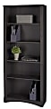 Realspace® Pelingo 72"H 5-Shelf Bookcase, Dark Gray 1 thumbnail image