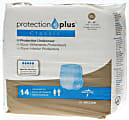 Protection Plus Classic Protective Underwear, X-Large, 56 - 68", White, Bag Of 14