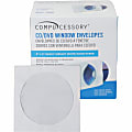 Compucessory CD/DVD White Window Envelopes - CD/DVD - 5" Width x 5" Length - White - 250 / Box 1 thumbnail image