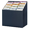 Smead® 12-Pocket Stadium® File, Letter Size, 10% Recycled, Navy