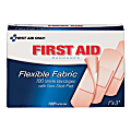 First Aid Only Fabric Bandages, 1" x 3", Box Of 100
