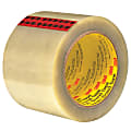 3M™ 351 Carton Sealing Tape, 3" Core, 3" x 55 Yd., Clear, Case Of 6