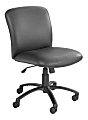 Safco® Uber Big And Tall 24-Hour Mid-Back Chair, Black Frame, Black, Option Arms Sold Separately