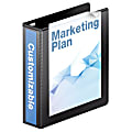 Wilson Jones® Premium One-Touch View 3-Ring Binder, 2" Round Rings, 50% Recycled, Black 1 thumbnail image
