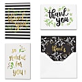 All Occasion Thank You "Golden Gratefulness" Greeting Card Assortment With Blank Envelopes, 4-7/8" x 3-1/2", Pack of 24