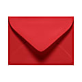 LUX Mini Envelopes, #17, Gummed Seal, Ruby Red, Pack Of 50