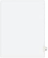 Avery® Individual Legal Dividers Avery® Style, Letter Size, Side Tab X, White Dividers/White Tabs, Pack Of 25