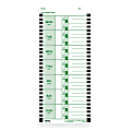 Lathem Time Cards, E8-100, Weekly, 1-Sided, 8 1/2" x 3 3/4", White, Box Of 100