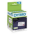 DYMO® Authentic LW Name Badge Labels with 12-Hour Expiration Notification Disks for LabelWriter™ Label Printers, White, 2-1/4" x 4", 1 Roll of 250 1 thumbnail image