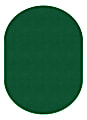 Flagship Carpets Americolors Rug, Oval, 12' x 15', Clover Green