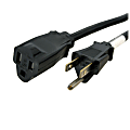 StarTech.com 10ft (3m) Power Extension Cord, NEMA5-15R to NEMA5-15P Black Extension Cord, 13A 125V, 16AWG, Computer Power Extension Cable 1 thumbnail image