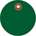 Office Depot® Brand Plastic Circle Tags, 2", Green, Pack Of 100
