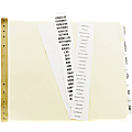 Avery(R) Data Binder Insertable Dividers, 9-1/2" x 11", 6-Tab