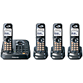 Panasonic® KX-TG9344T DECT 6.0 Digital 4-Handset Cordless Phone With Digital Answering System 1 thumbnail image