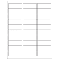 Tape Logic® Removable Laser Labels, LL262, Rectangle, 2 5/8" x 1" White, Case Of 3,000