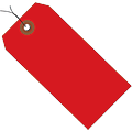 Partners Brand Prewired Plastic Shipping Tags, 4 3/4" x 2 3/8", Red, Case Of 100 1 thumbnail image