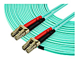 StarTech.com 15m OM4 LC to LC Multimode Duplex Fiber Optic Patch Cable- Aqua - 50/125 - Fiber Optic Cable - 40/100Gb - LSZH
