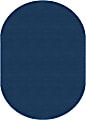 Flagship Carpets Americolors Area Rug, Oval, 7' 6" x 12', Royal Blue 1 thumbnail image